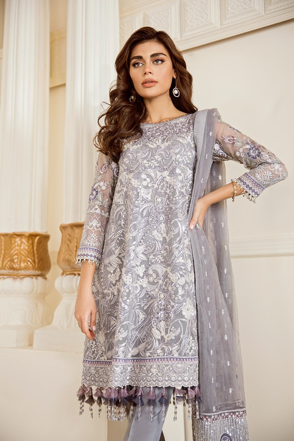 Pearl River (Baroque Chantelle Embroidered Chiffon)