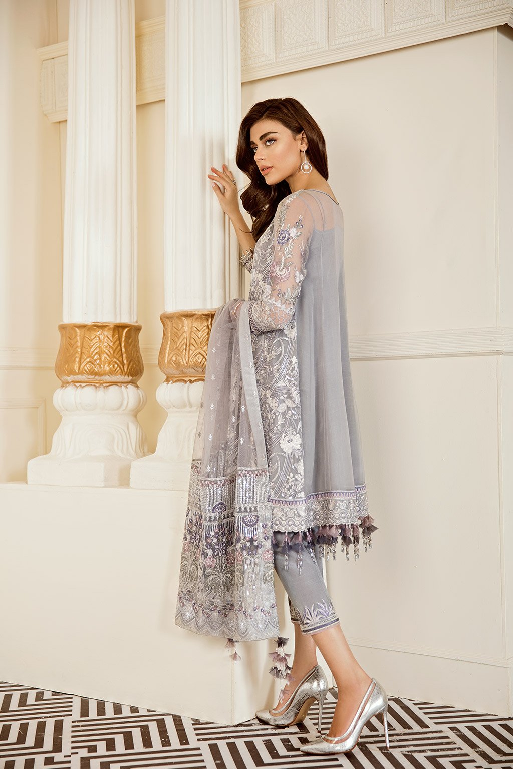 Pearl River (Baroque Chantelle Embroidered Chiffon)