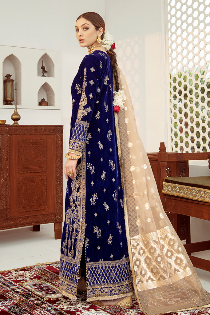 V-02 | Qalamkar | Luxury Velvet Collection