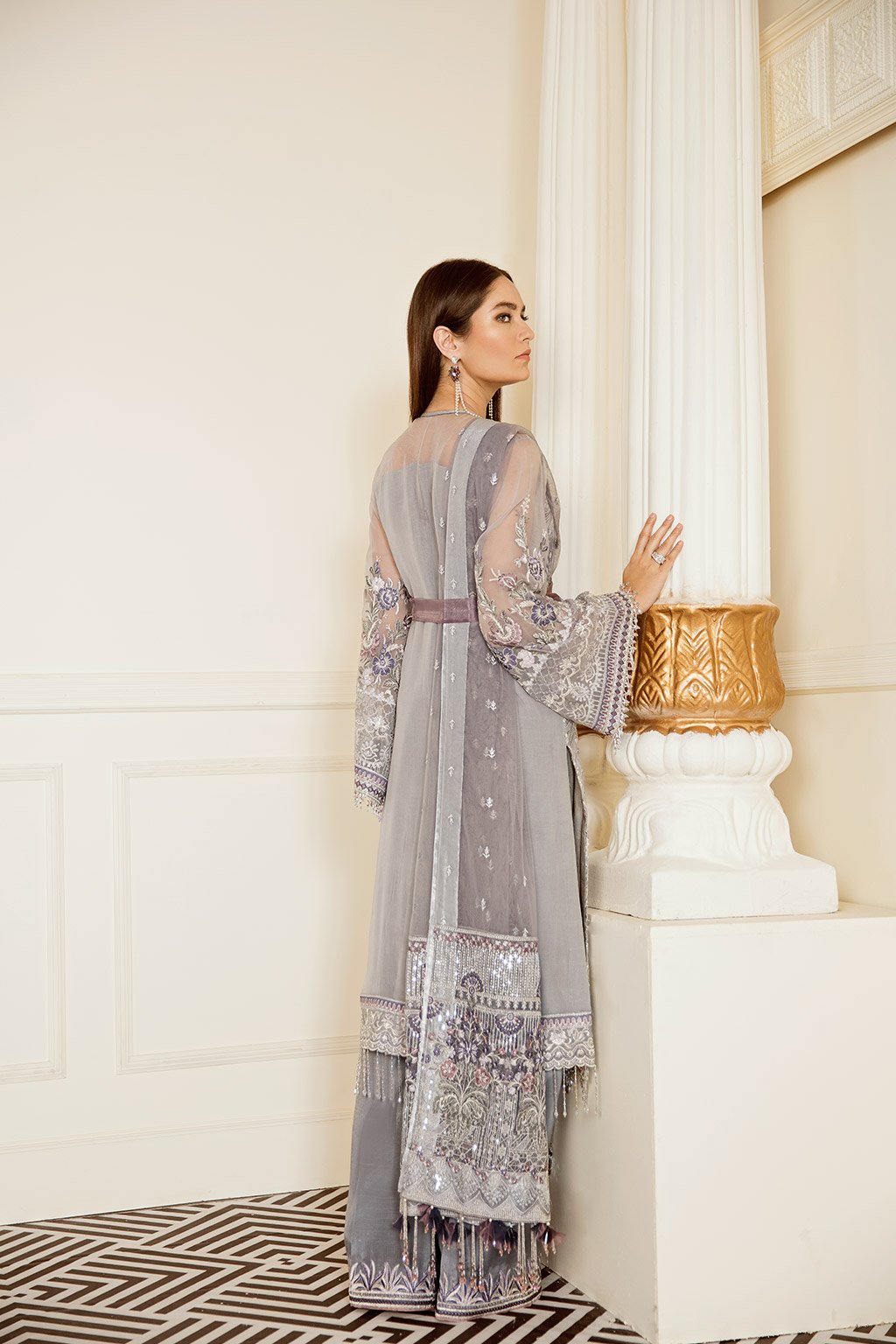 Pearl River (Baroque Chantelle Embroidered Chiffon)