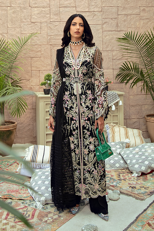 Ebony Crush (Unsticthed) | Suffuse by Sana Yasir | Freesia Luxury Edition