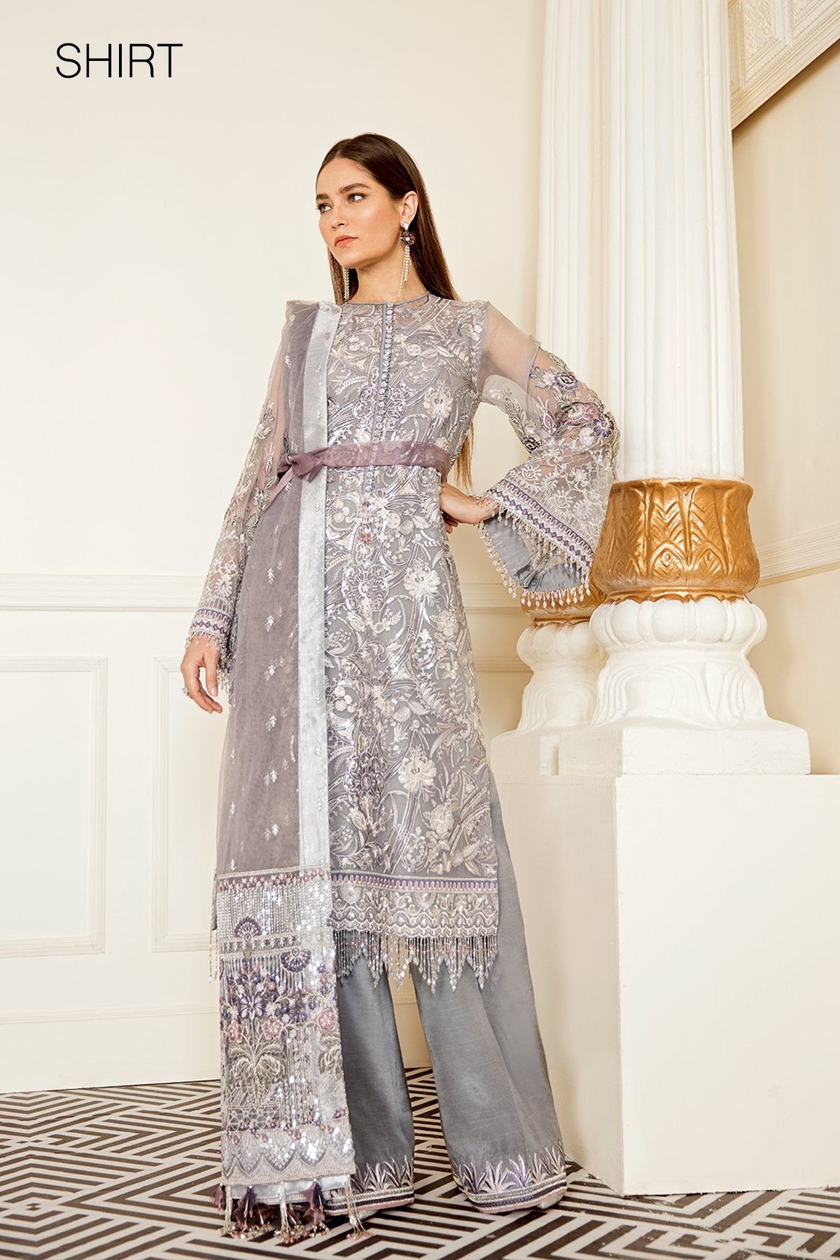 Pearl River (Baroque Chantelle Embroidered Chiffon)