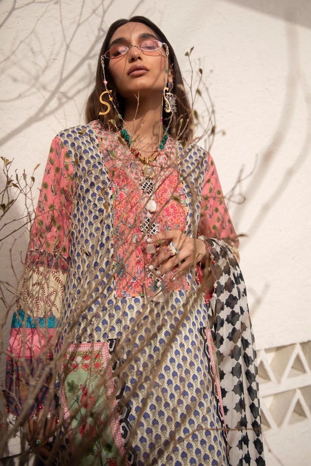 1B | Sana Safinaz | Muzlin Eid Lawn 2022