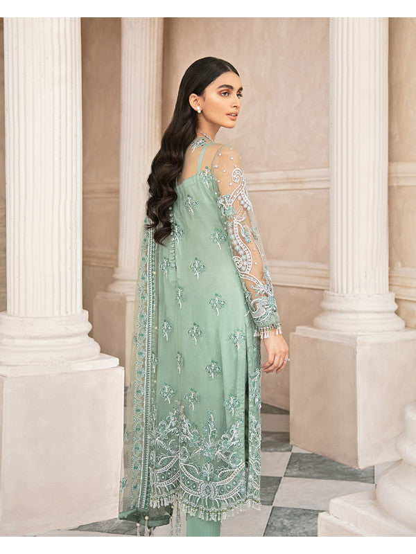 Selene MG-02 | Embroidered Net 4-Piece Suit | Gulaal | Mirabella Collection 2020