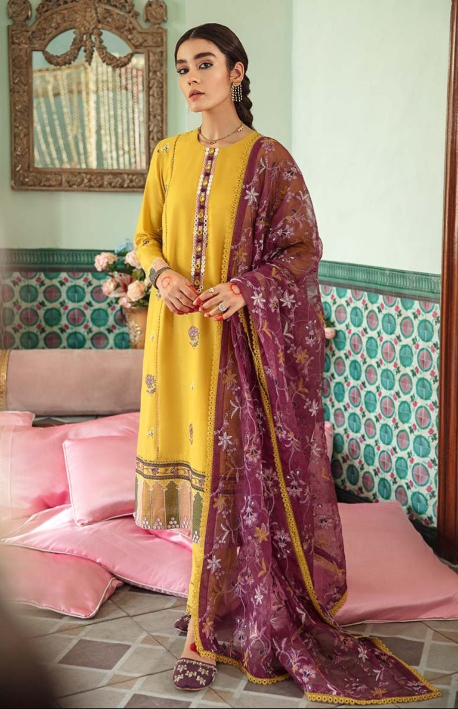 Amber Reverie | Cross Stitch | Mehrbano Eid Collection 2022