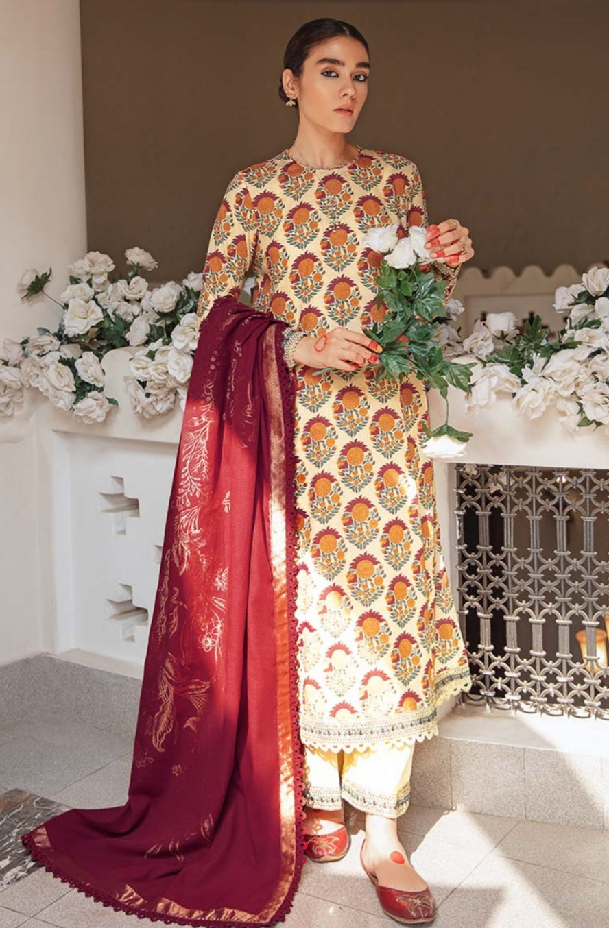 Burnish Sand | Cross Stitch | Mehrbano Eid Collection 2022