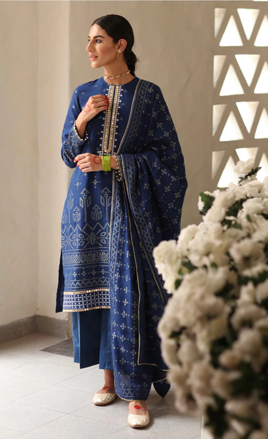 Shamme Feroza | Cross Stitch | Mehrbano Eid Collection 2022