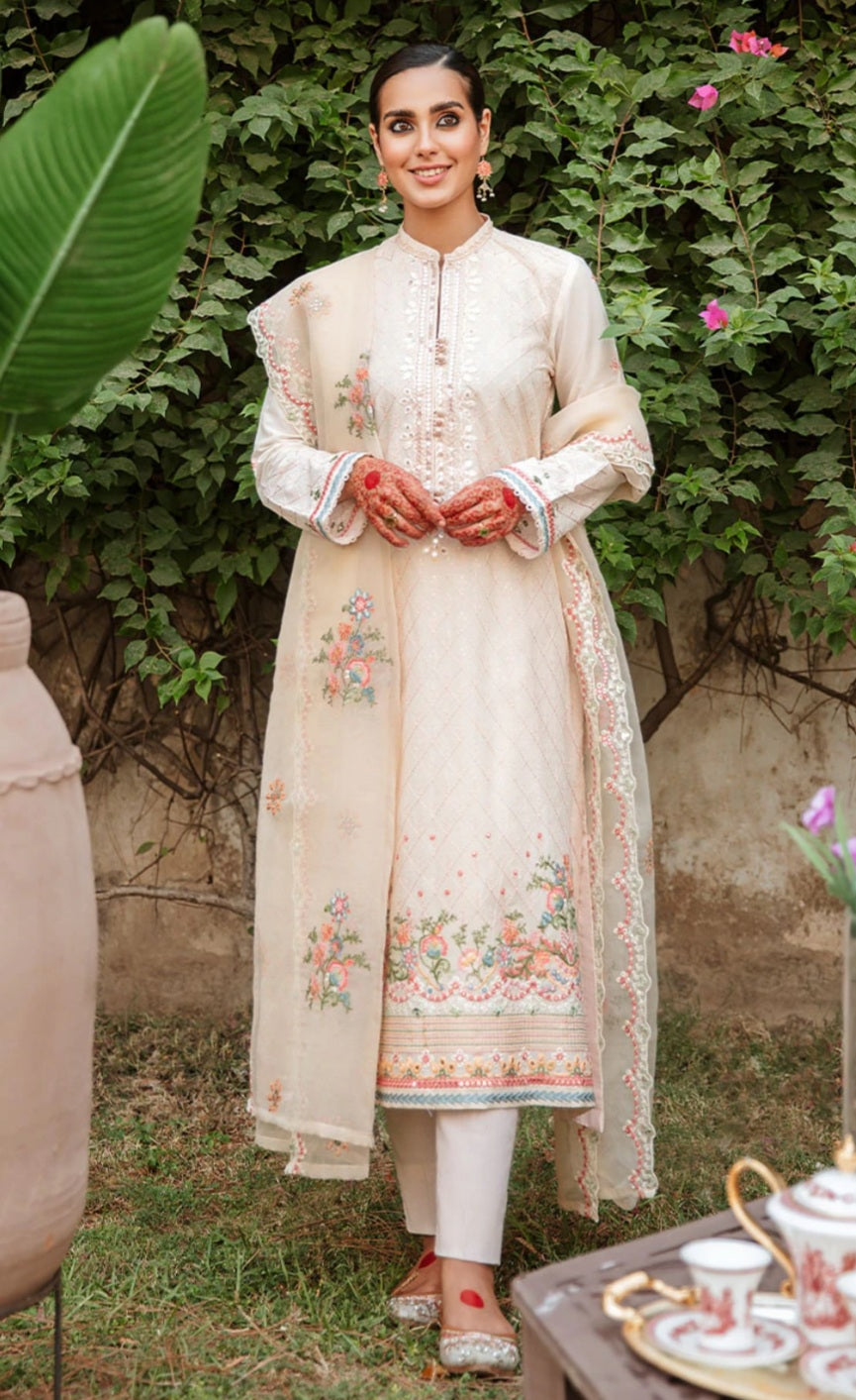 Coral Fantasy | Cross Stitch | Mehrbano Eid Collection 2022