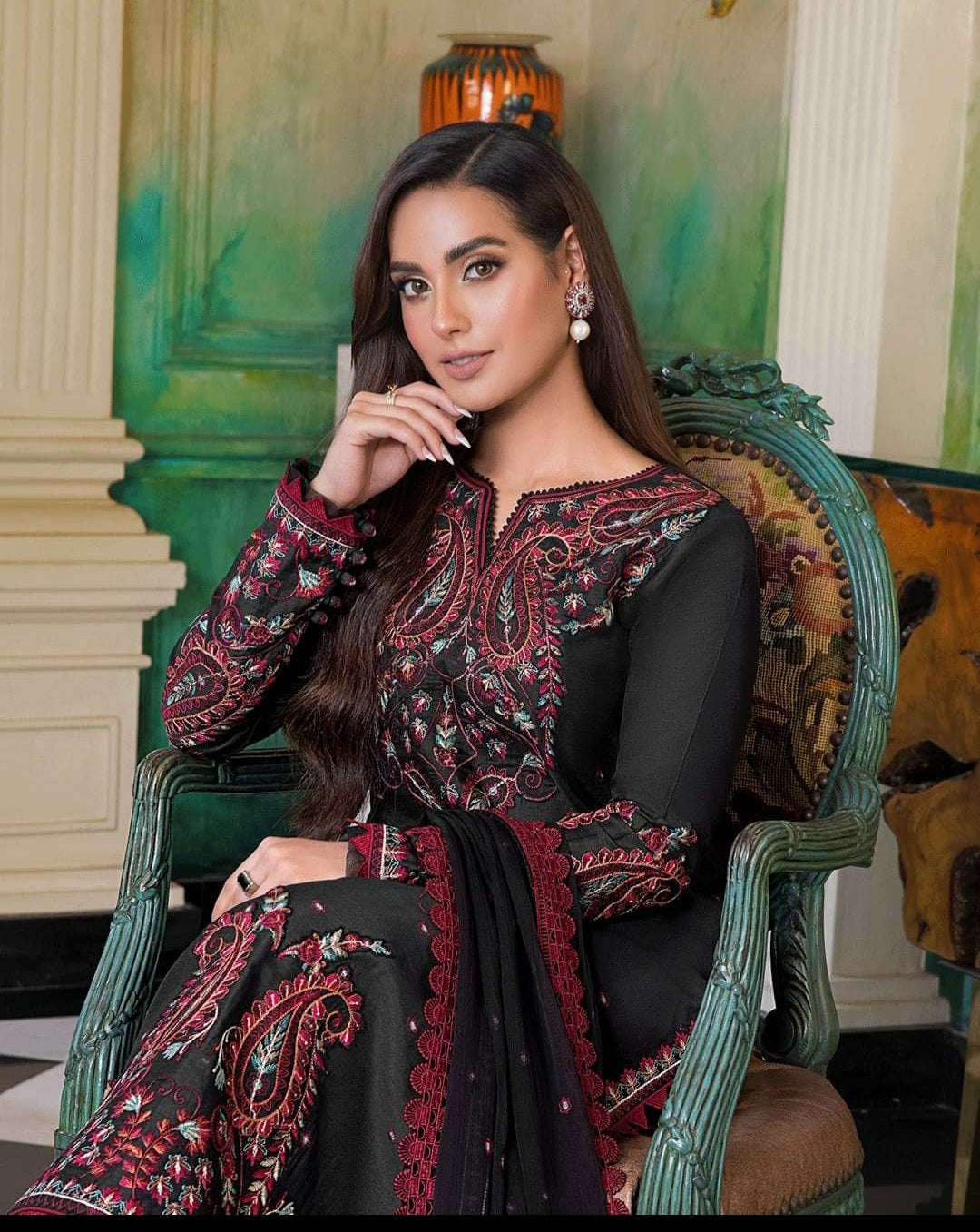 AJIM-07 | Asim Jofa | Iqra And Minal Edit | Unstitched Collection 2022