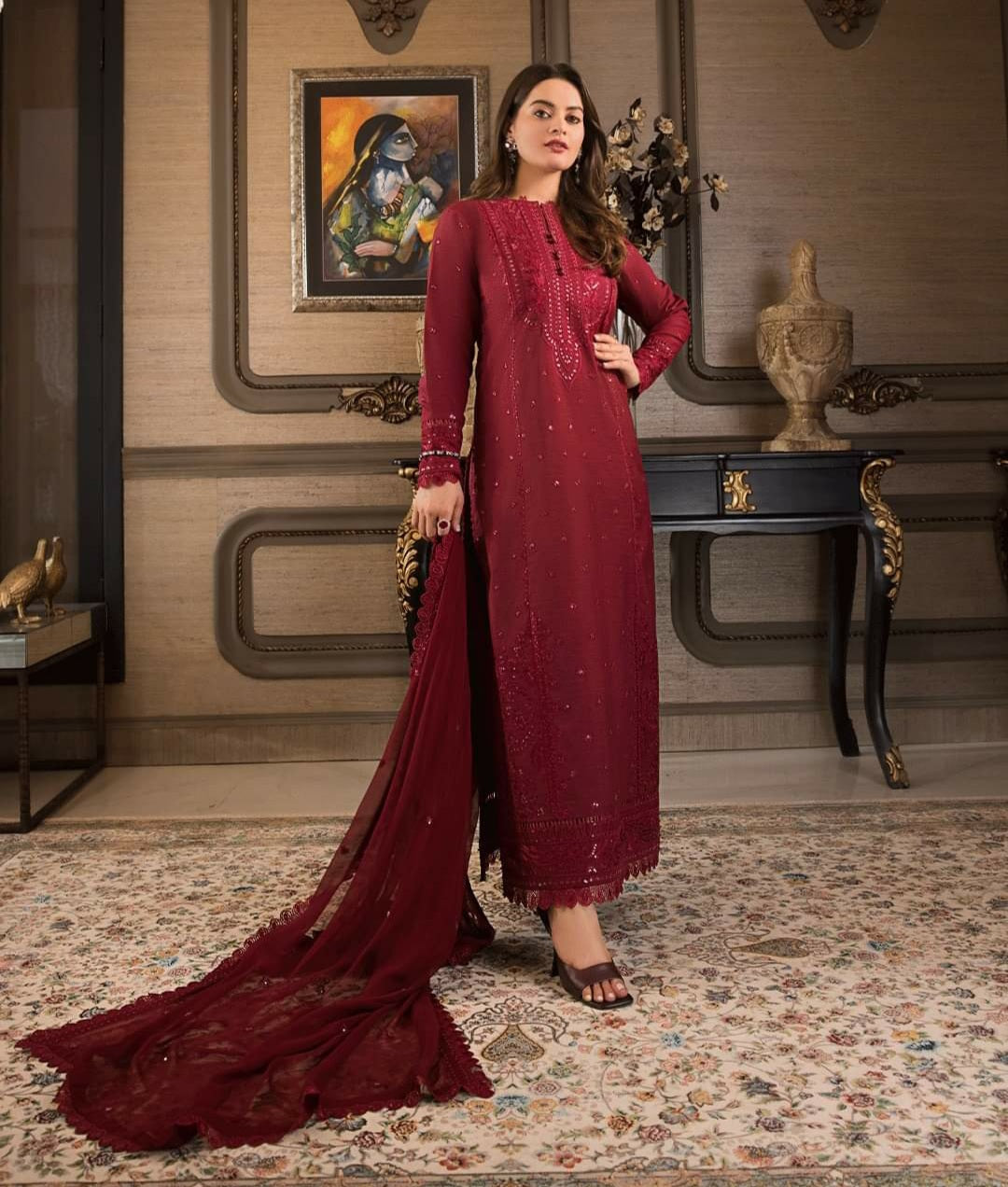 AJIM-06 | Asim Jofa | Iqra And Minal Edit | Unstitched Collection 2022