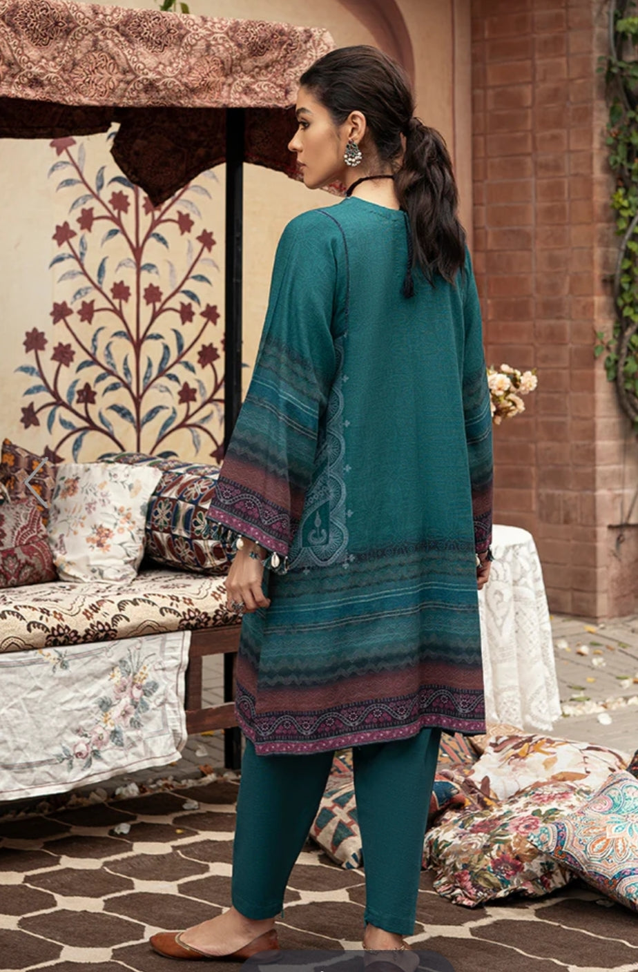 Speckle Forest | Cross Stitch | Winter Edit | Khaddar & Linen Unstitched Collection 2022