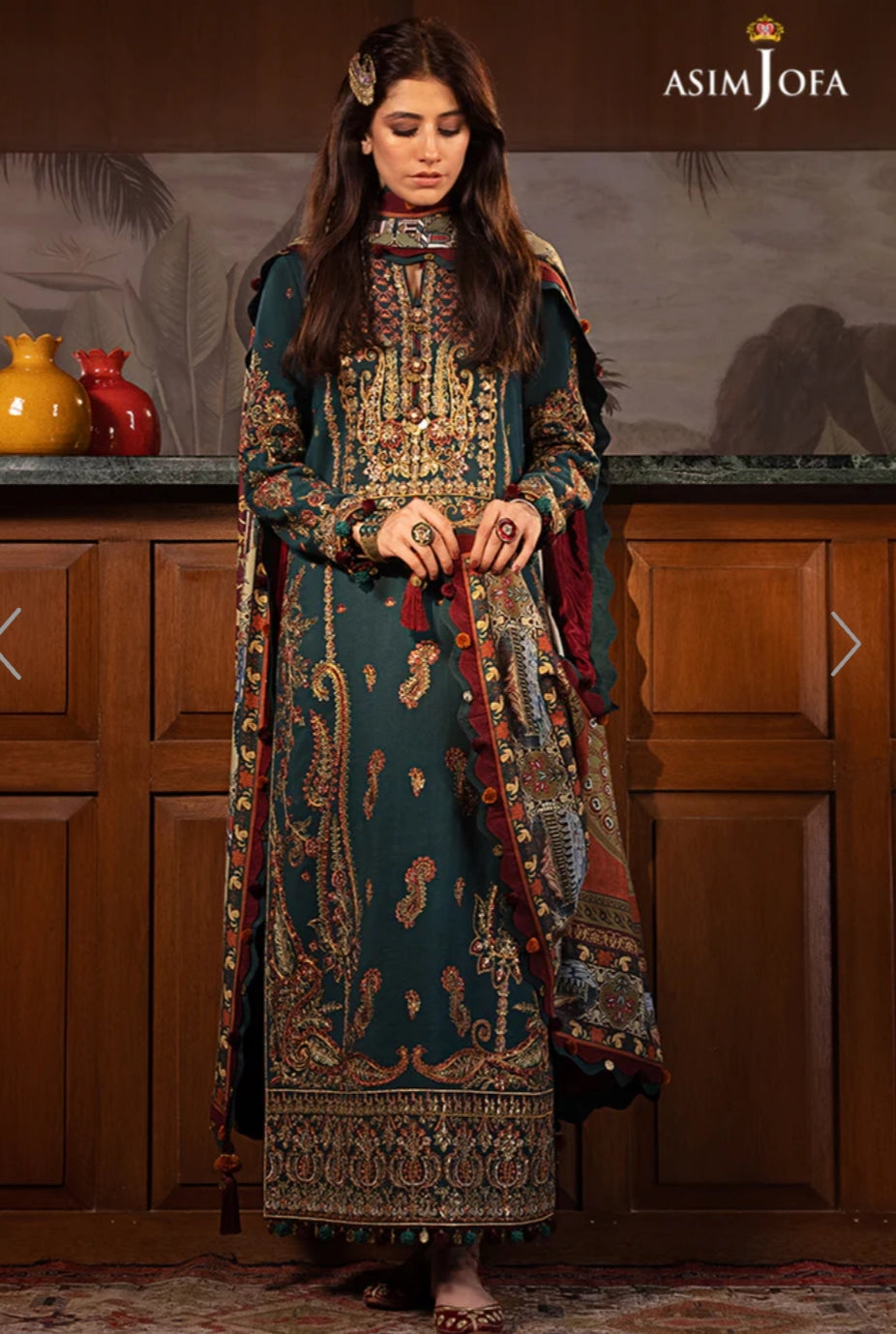 AJK-10 | Asim Jofa | The Syra Edit | Kashmiri Shawl Collection 2022