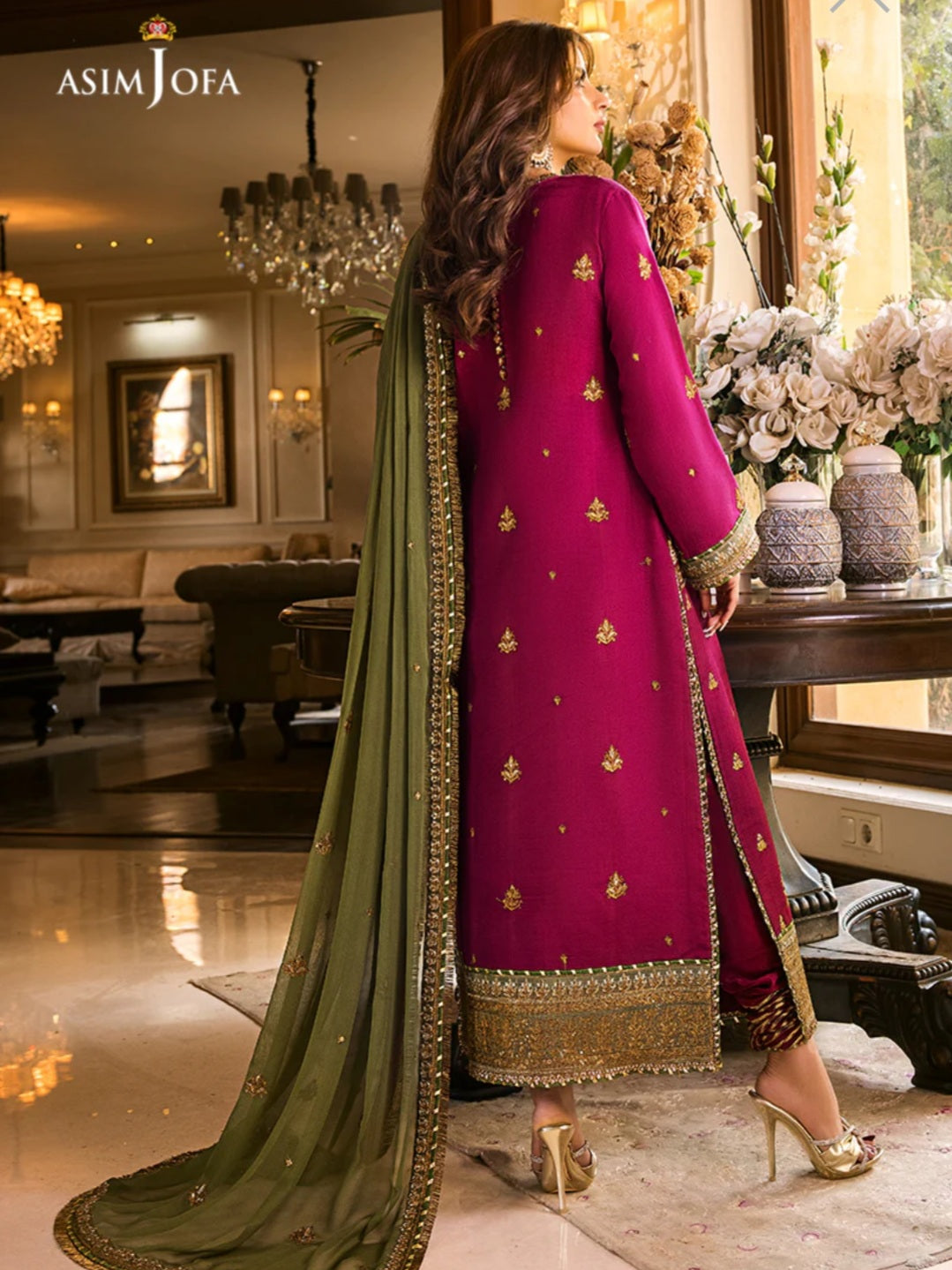 AJSM-01 | Asim Jofa | Unstitched Maahru & Noorie Collection 2023