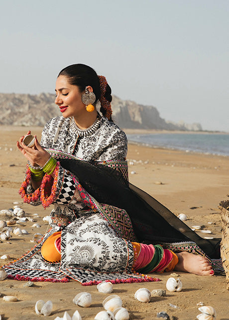 Zerbar | Hussain Rehar | Spring Summer Rangoli Luxury Lawn 2022