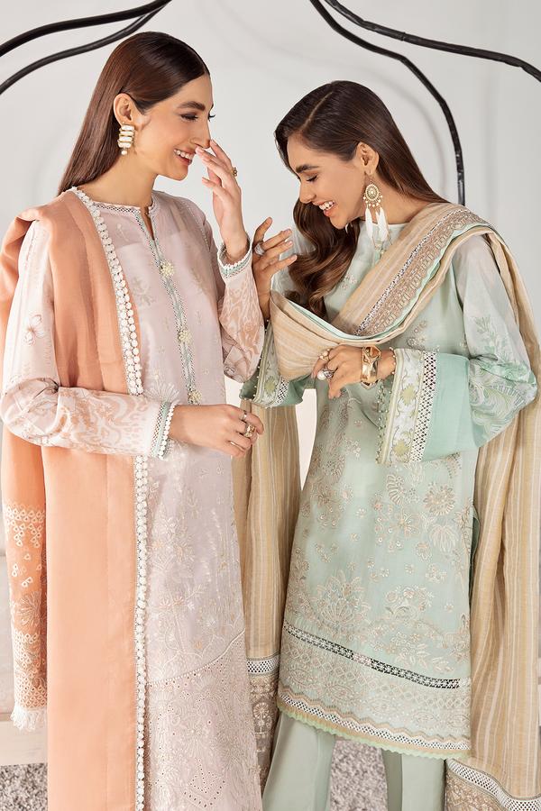 Zuhur | Baroque | Fuchsia Lawn Collection | 2021