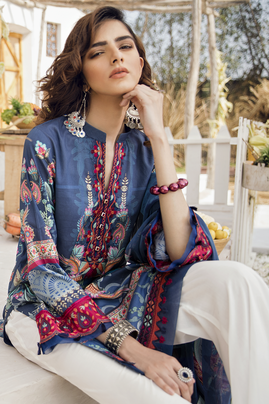 GL20-06 High Waters (3PC) | Iznik | Guzel Lawn Collection 2020