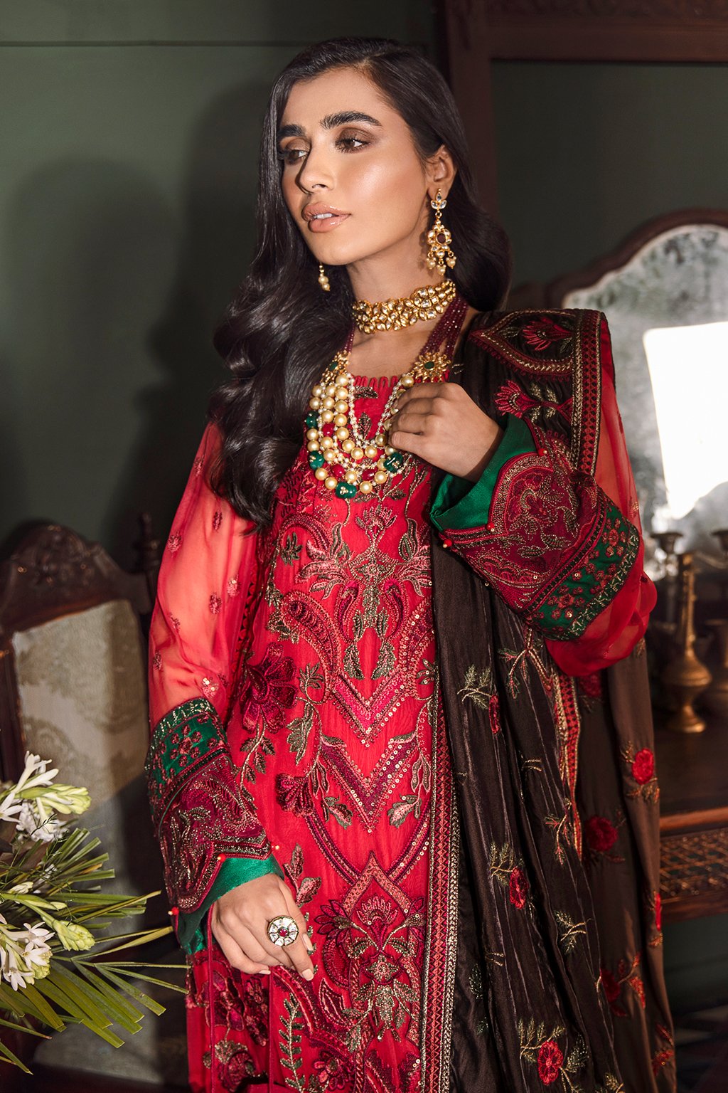 IVC20-01 Paliz (3PC) | Iznik | Mehrak Festive Collection 20
