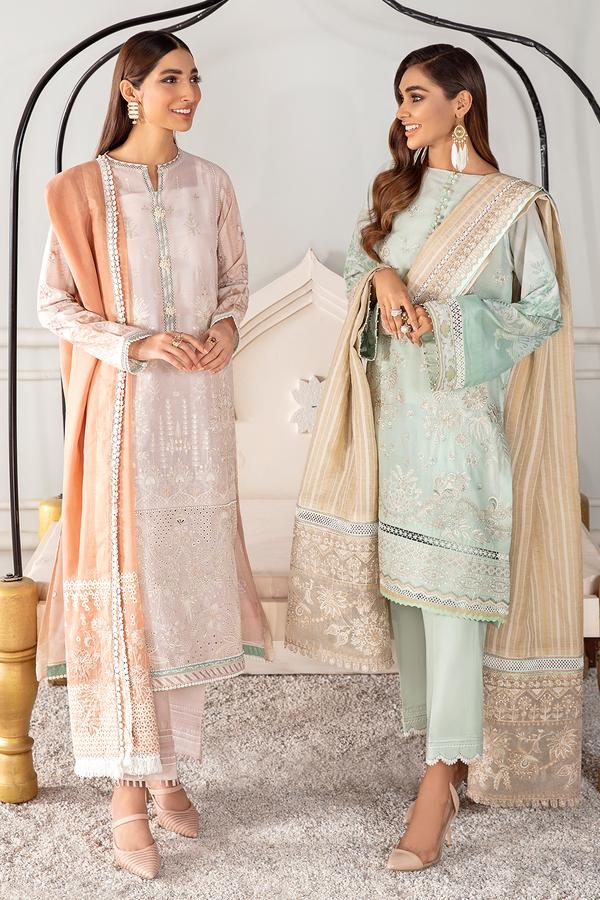 Zuhur | Baroque | Fuchsia Lawn Collection | 2021