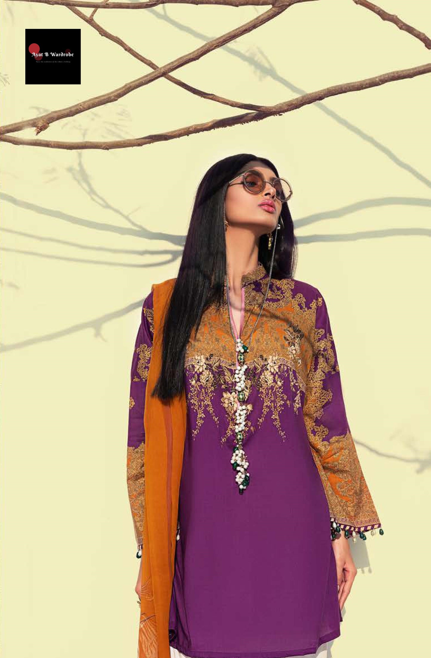 22 B (2 Pcs) | Sana Safinaz | Muzlin Spring/Summer Vol. 1 Collection 2020