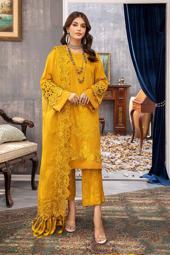 CKR-004 | Charizma | Unstitched Embroidered Viscose Karandi Collection'21