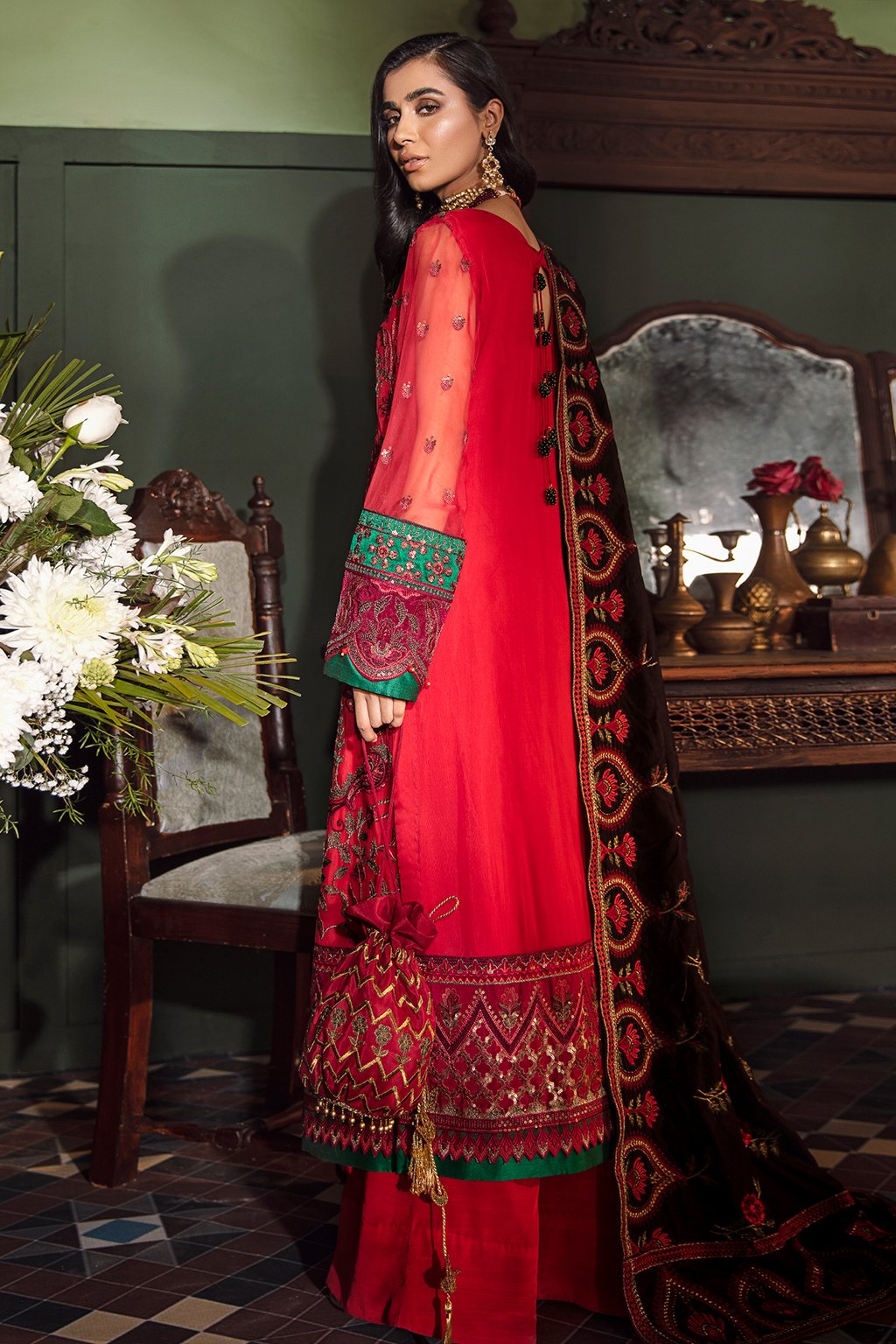 IVC20-01 Paliz (3PC) | Iznik | Mehrak Festive Collection 20