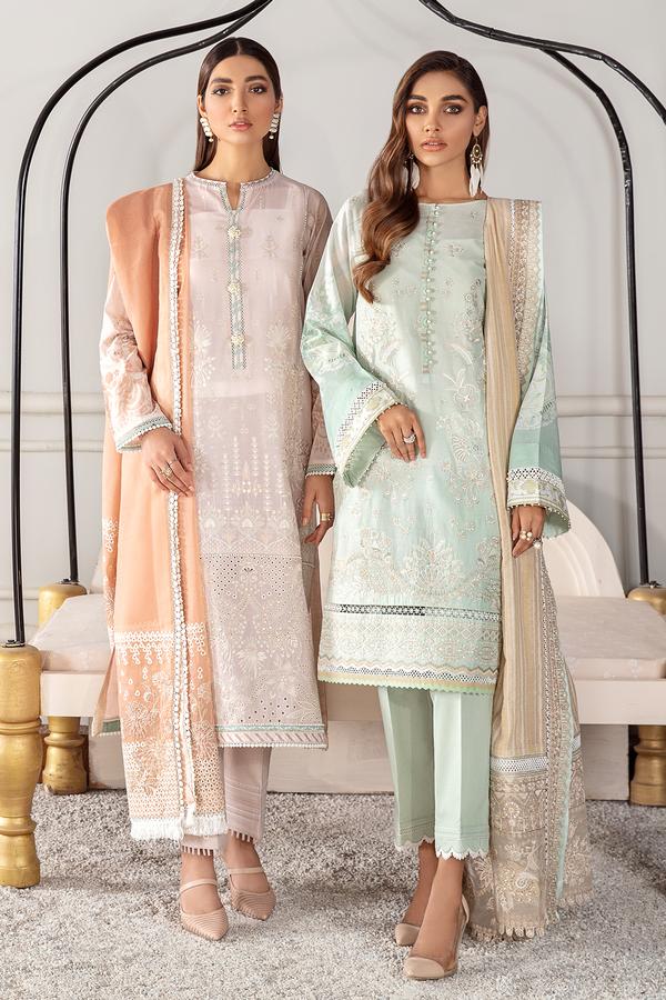 Zuhur | Baroque | Fuchsia Lawn Collection | 2021