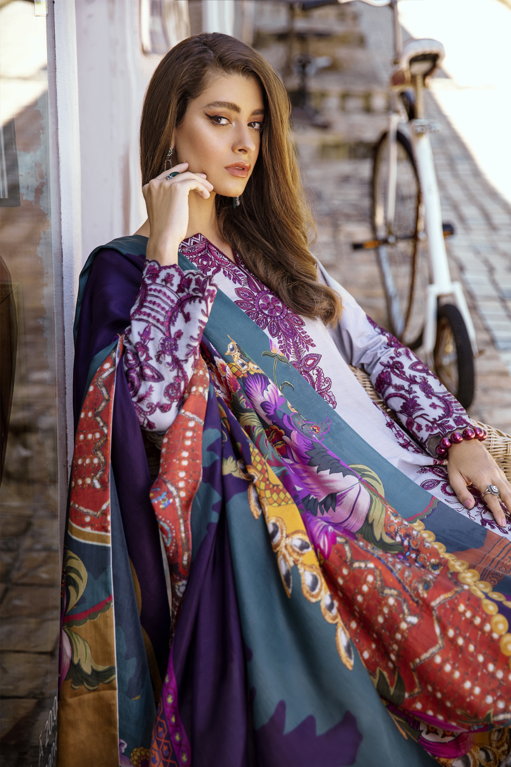 IL20-10 BRINJAL (3PC) | IZNIK | LUXURY LAWN'20