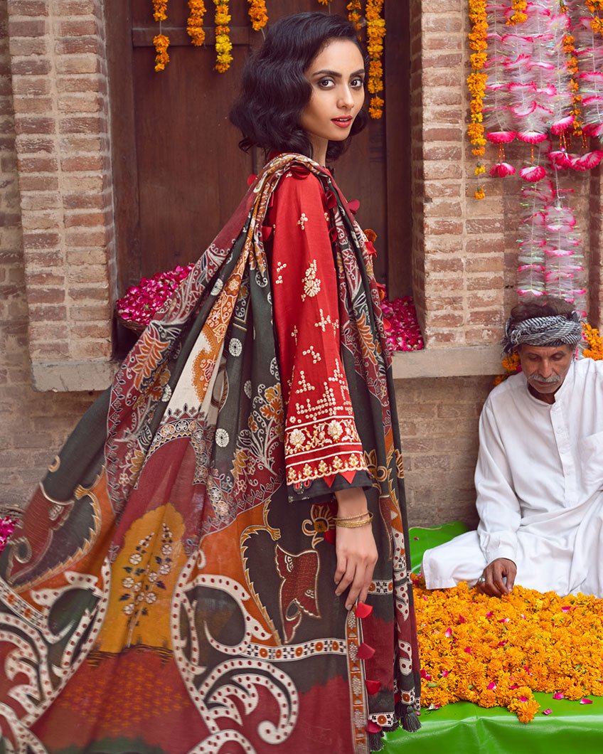Rang Mahal ZW-09 (Zaha - Nafeesa Aur Taalia Unstitched Winter Collection)
