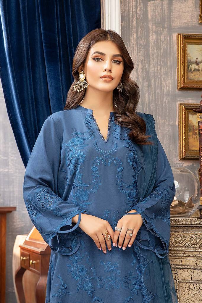 CKR-007 | Charizma | Unstitched Embroidered Viscose Karandi Collection'21