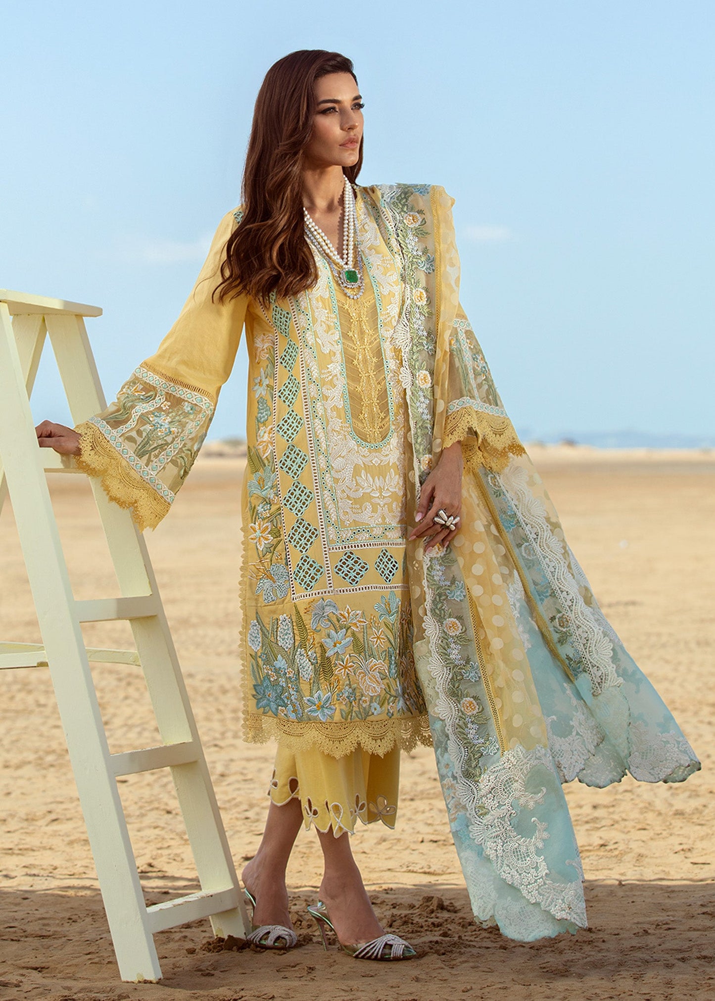 Serendipity - 5A - Amber | Crimson × Saira Shakira | Luxury Lawn Collection 2022