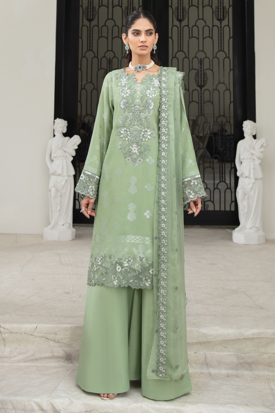 EL-10 Mint Green (3PC) | Iznik | Festive Eid Edition'21