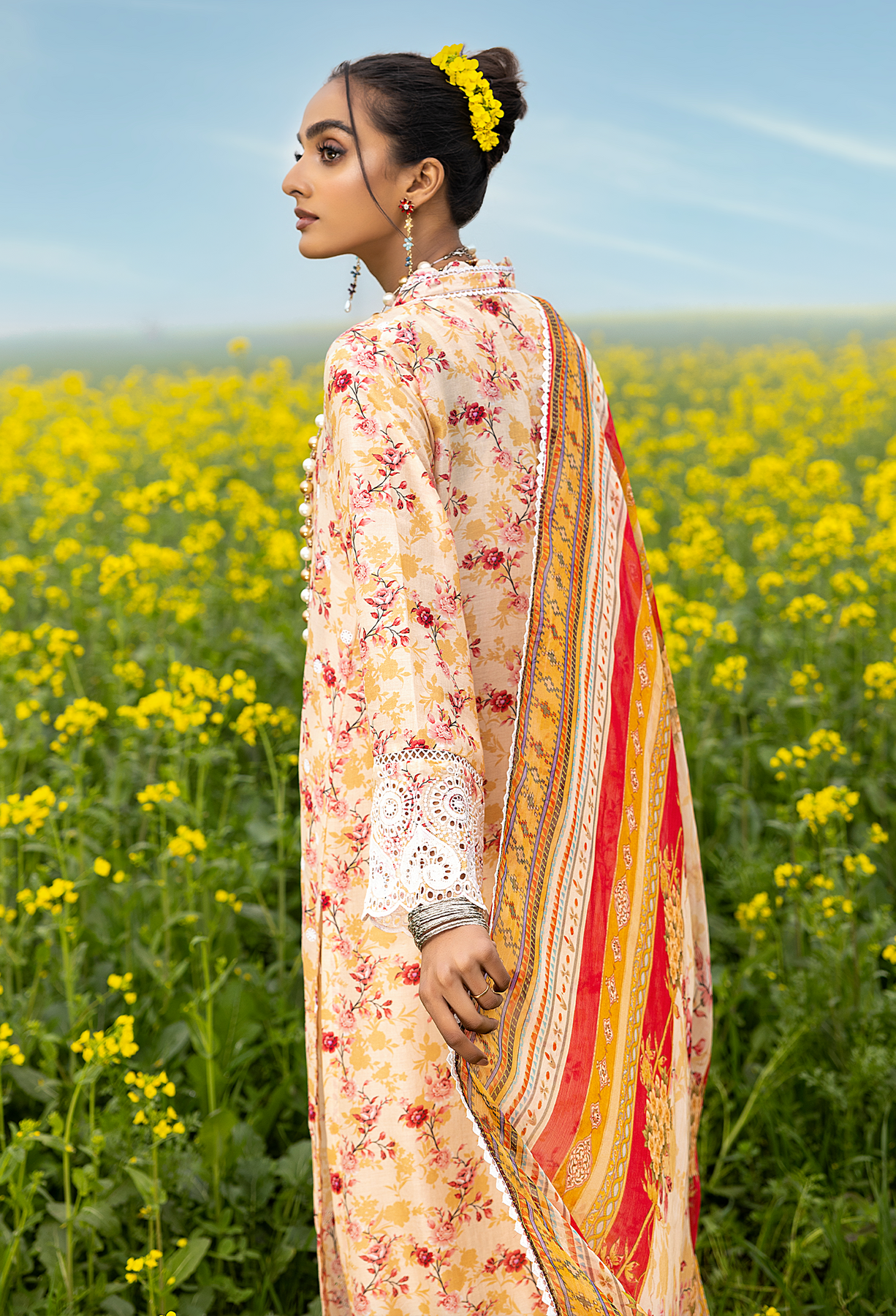 Tangerine | Adan's Libas | Sarsoon | Spring Summer Unstitched Lawn 2023