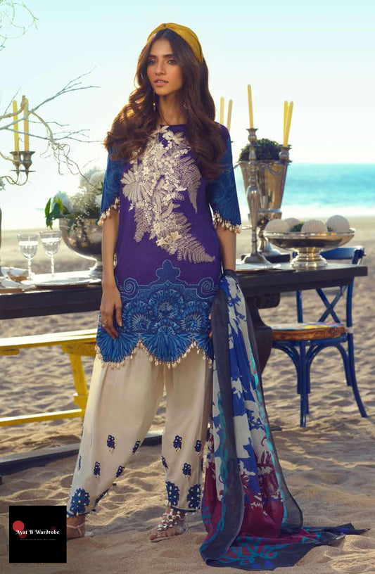 02 B (3 Pcs) | Sana Safinaz | Muzlin Spring/Summer Vol. 1 Collection 2020