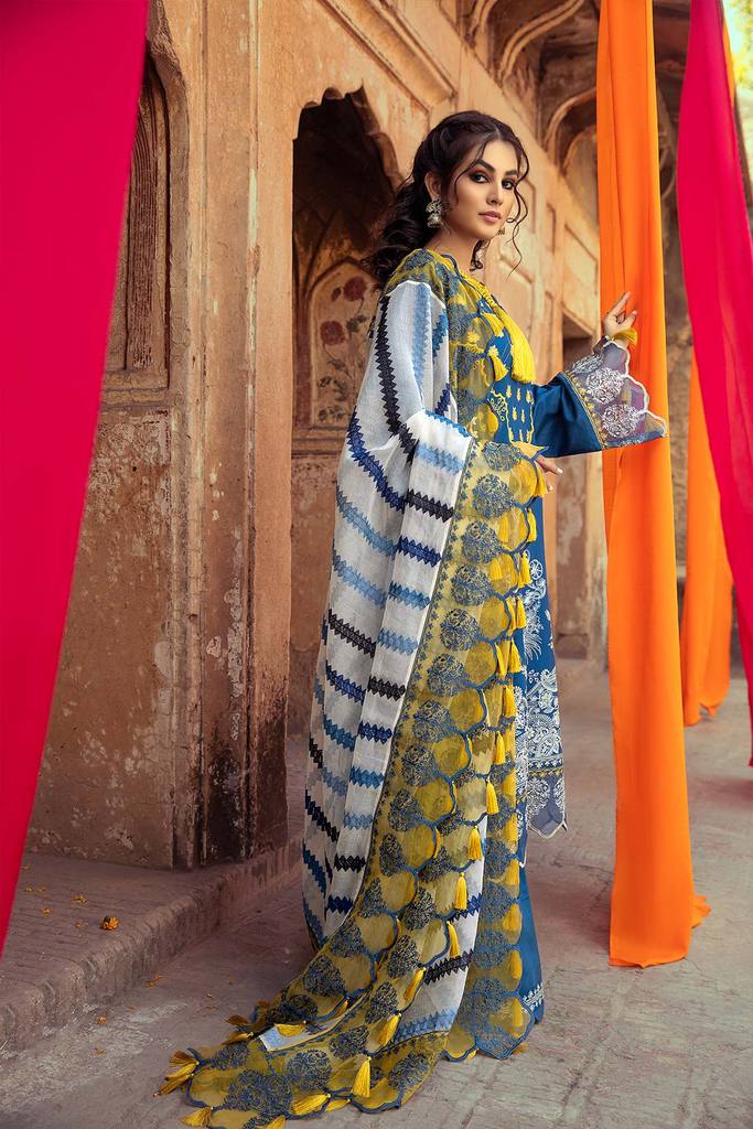 Teal Art ELS-11 | Charizma | Signature | Unstitched Embroidered Lawn | Chapter 01