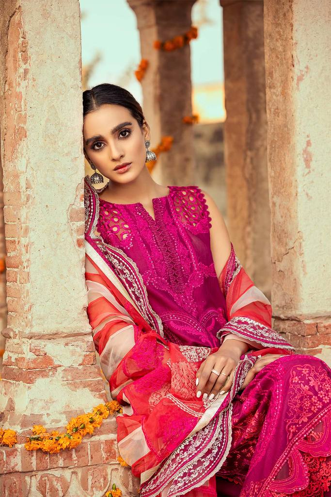 Plum Perfction ELS-02 | Charizma | Signature | Unstitched Embroidered Lawn | Chapter 01