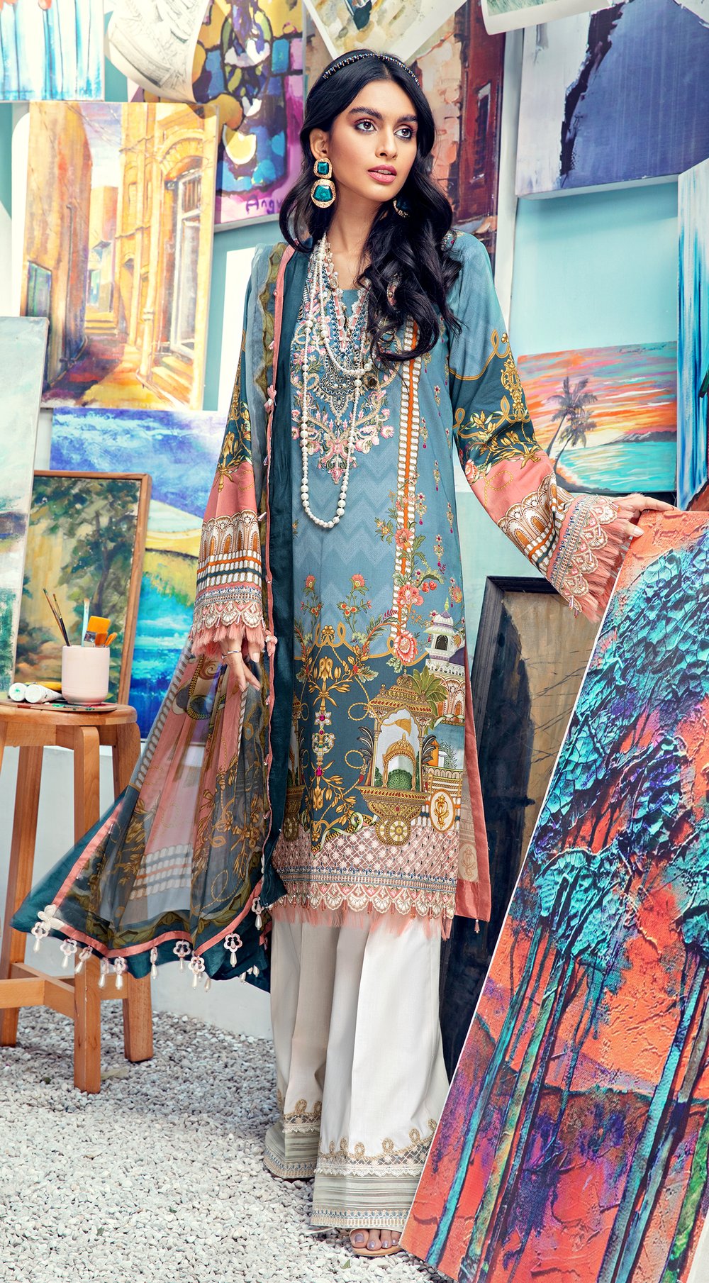 Nora - VL21-03-B | Anaya Viva Lawn 2021