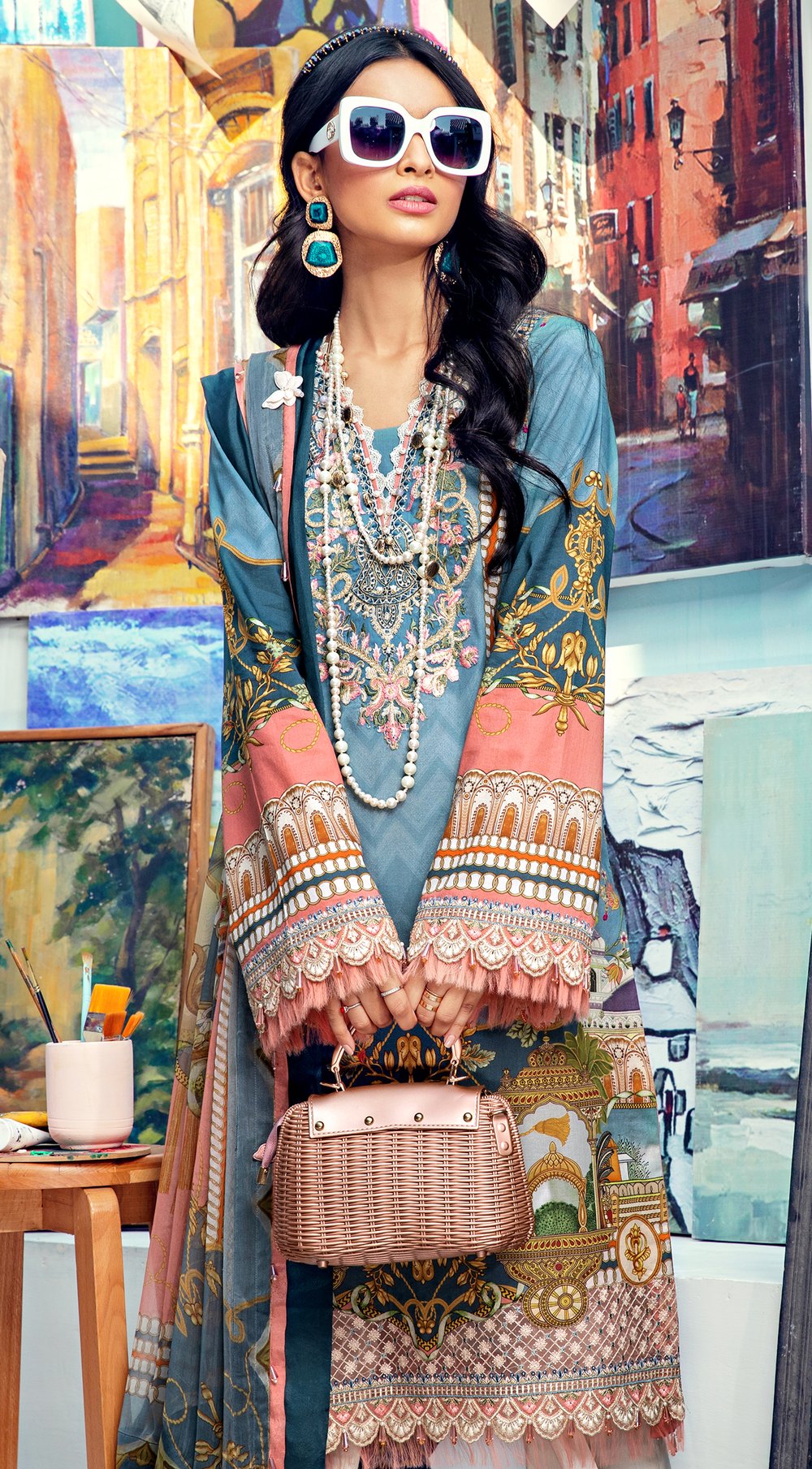 Nora - VL21-03-B | Anaya Viva Lawn 2021
