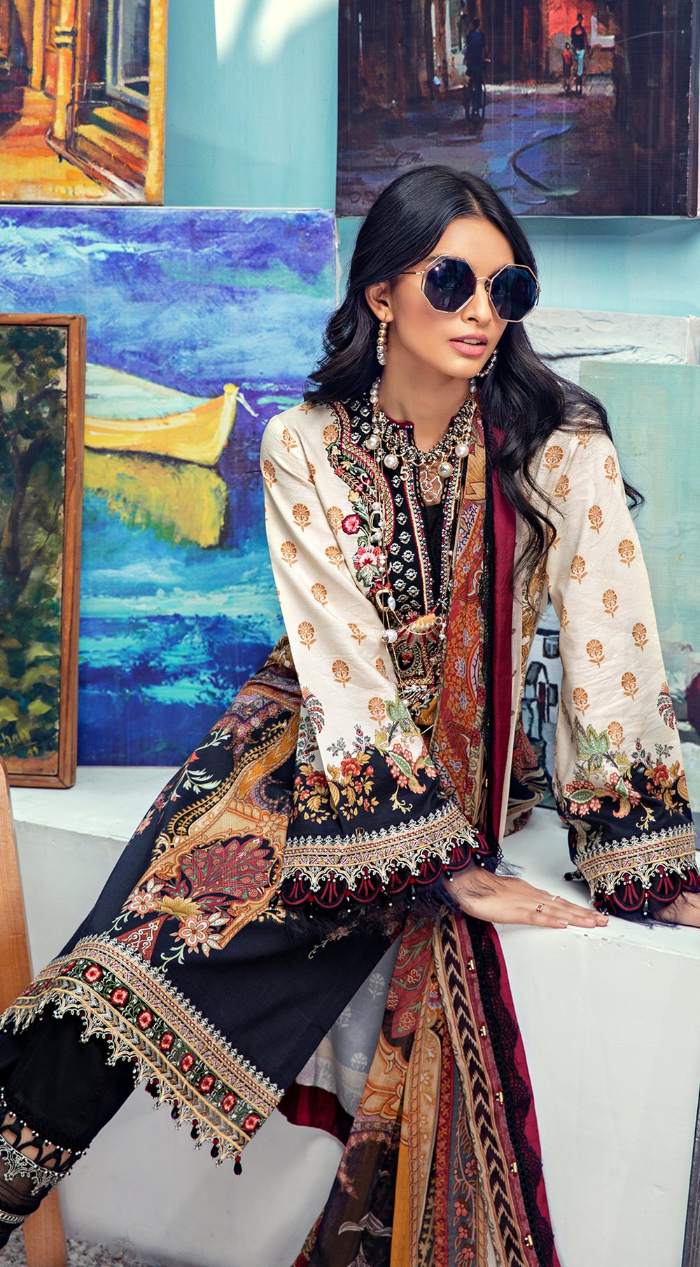 Aria  - VL21-04-B | Anaya Viva Lawn 2021