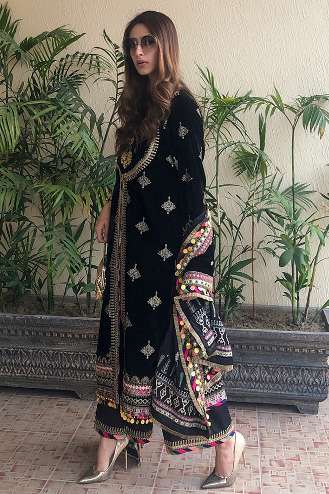 V-01 | Qalamkar | Luxury Velvet Collection