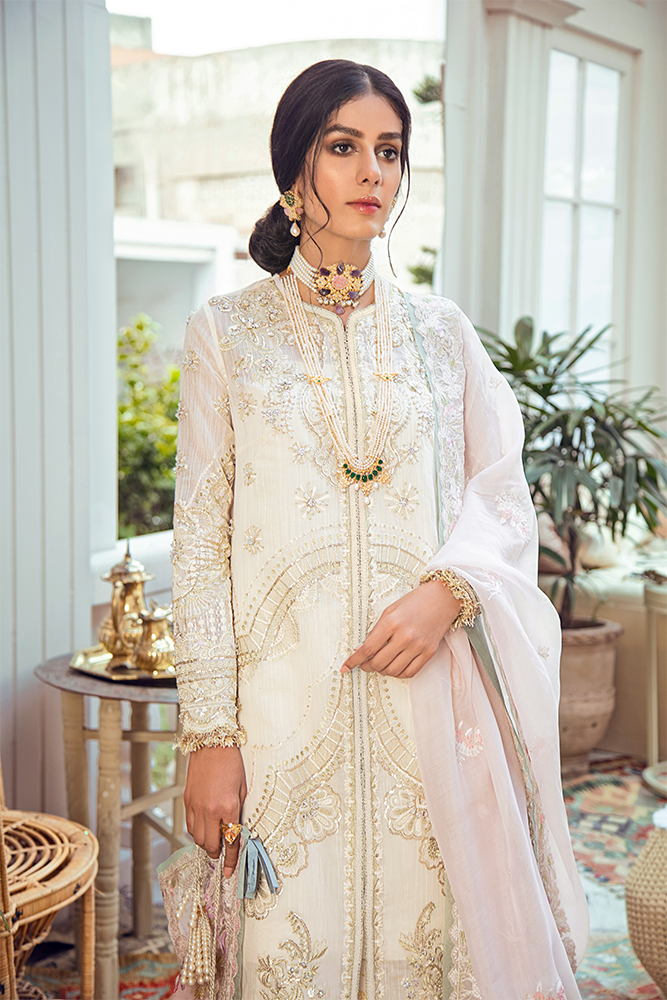 Rose Blanc (Unsticthed) | Suffuse by Sana Yasir | Freesia Luxury Edition