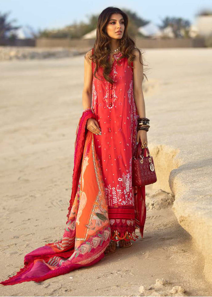 TULUM RED - FTA-02 | Farah Talib Aziz | ilo ilo Spring Summer Lawn 2022