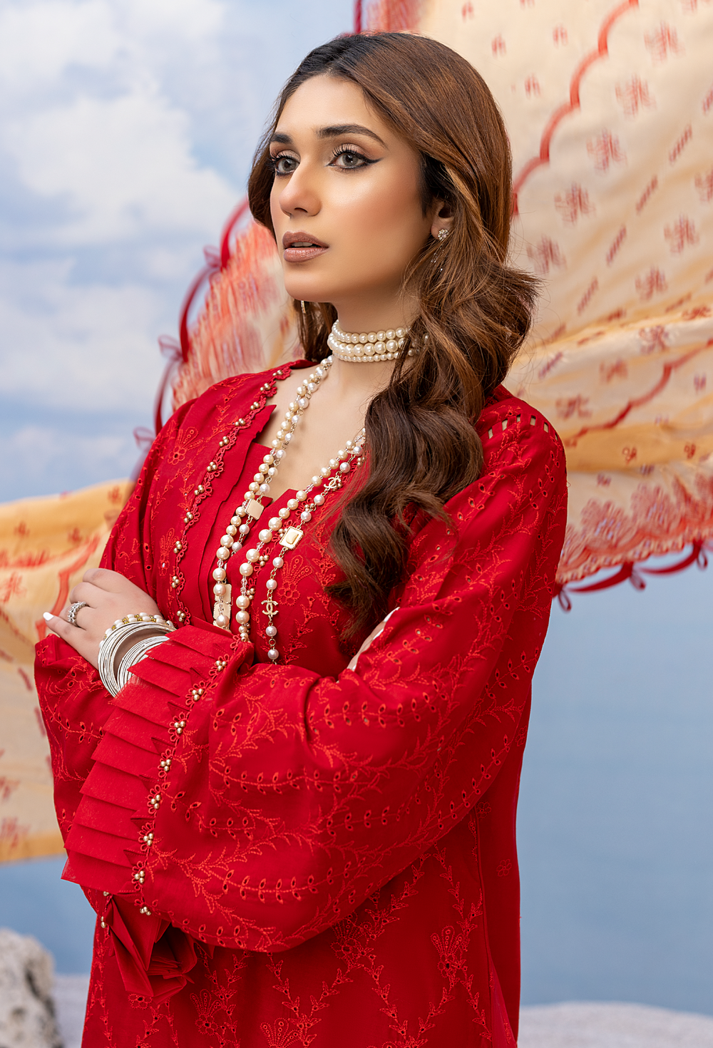 Venetian Red | Adan's Libas | Fuchsia Chapter 2 Chikankari Collection 2023