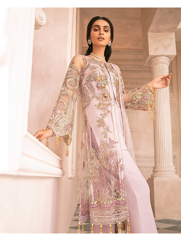 Garnet MG-06 | Embroidered Net 4-Piece Suit | Gulaal | Mirabella Collection 2020