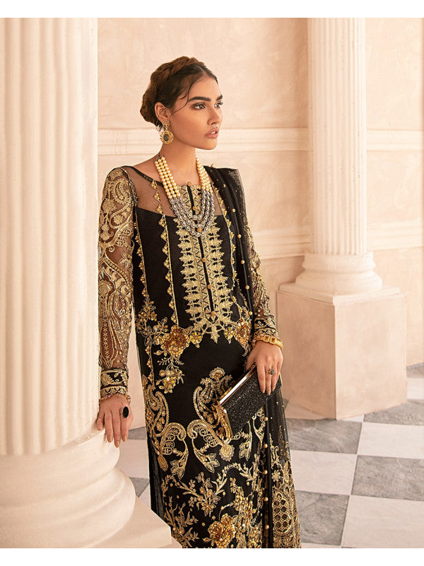 Tamela MG-03 | Embroidered Net 4-Piece Suit | Gulaal | Mirabella Collection 2020