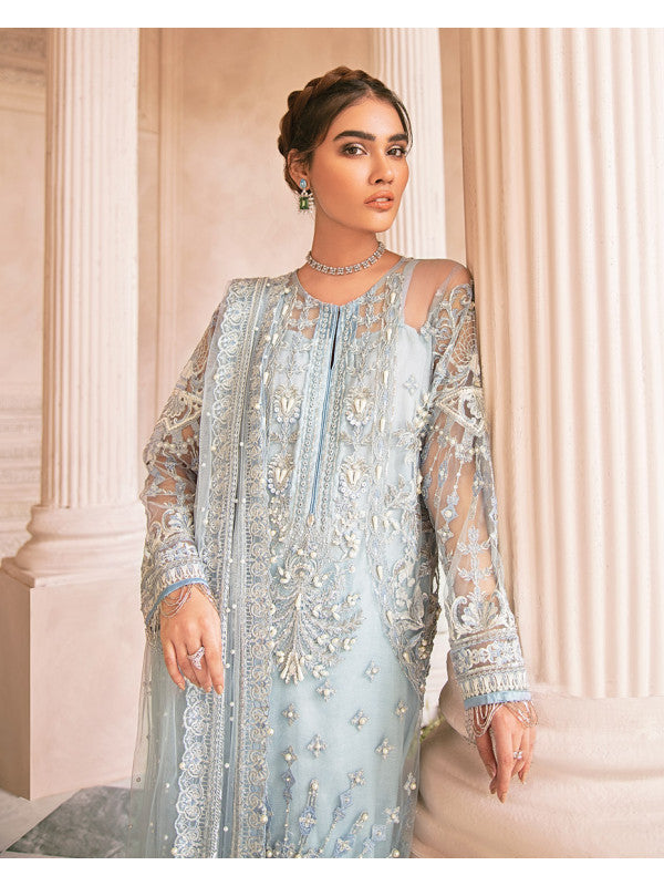 Westeria MG-01 | Embroidered Net 4-Piece Suit | Gulaal | Mirabella Collection 2020