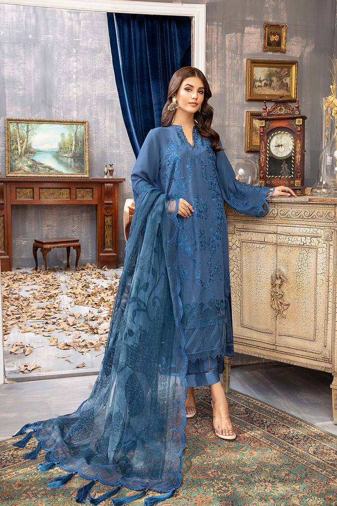 CKR-007 | Charizma | Unstitched Embroidered Viscose Karandi Collection'21