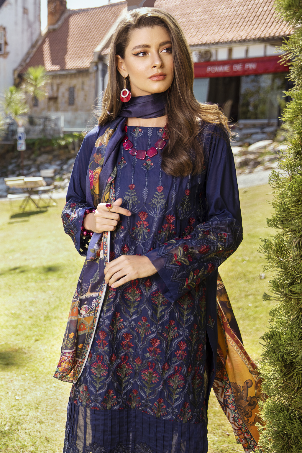 IL20-12 BLUEBERRY (3PC) | IZNIK | LUXURY LAWN'20