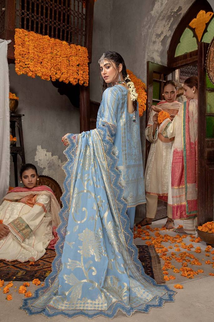 CJ-01 | Charizma | Signature | Cambric Embroidered Jaquard Collection with Dupatta | Vol. 1