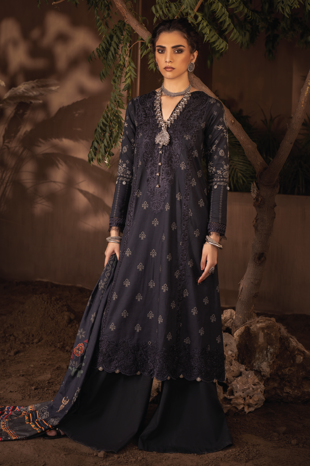 ILC-04 NAZM  - 3PC |  Iznik  | Zarafshan Linen Collection 2021