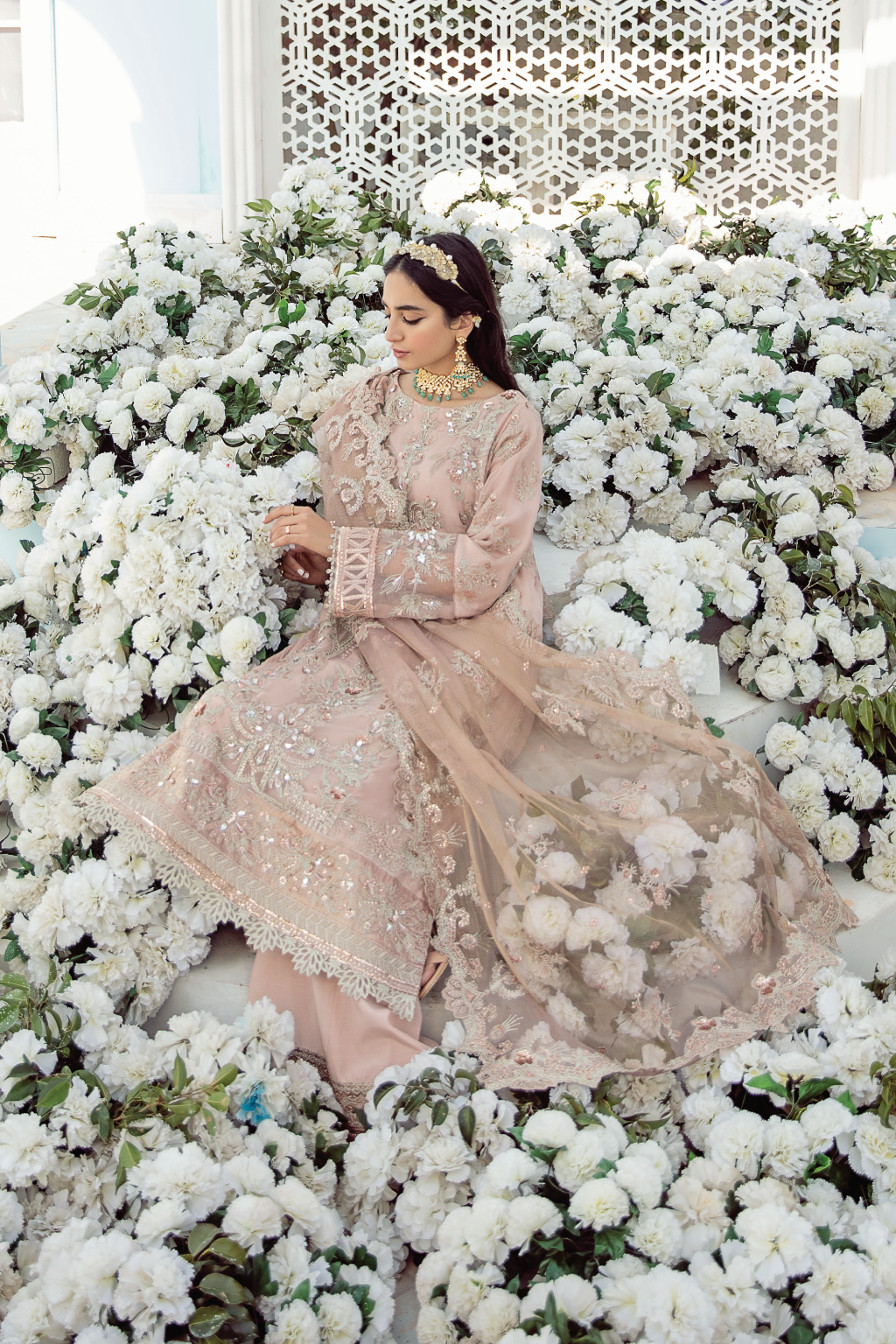 ICC-05 Blossom Field - 3PC | Iznik | Celestial Luxury Chiffon